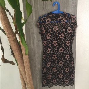 Lace oriental mini dress!